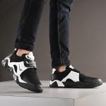 Fantum Black & White Statement Kicks For Men